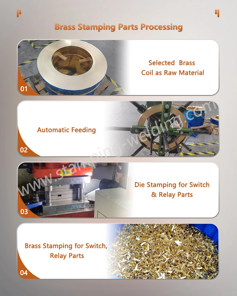 Brass Stamped Parts Components Processing Brass Stamped Parts Components Processing