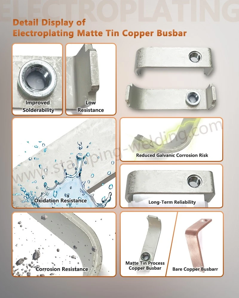 Detail Display of Electroplating Matte Tin Coated Copper Bus Detail Display of Electroplating Matte Tin Coated Copper Bus